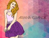 Dibujo Ariana Grande pintado por helu 