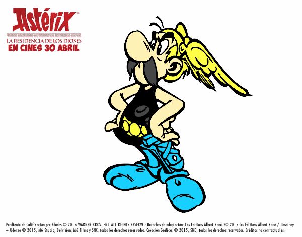 Astérix enfadado