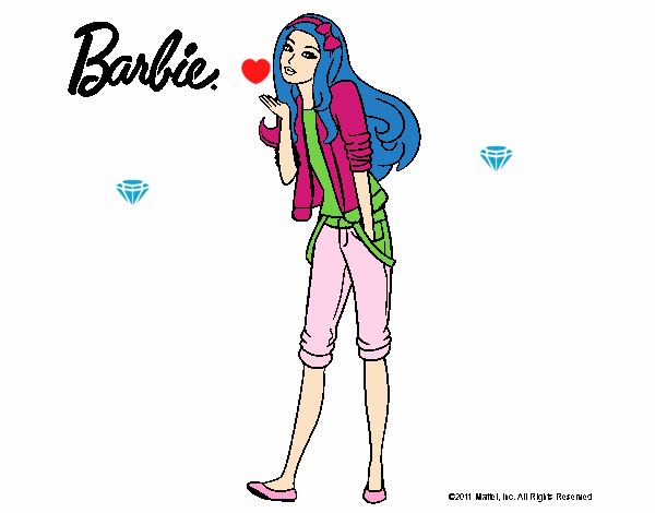 Barbie con look casual