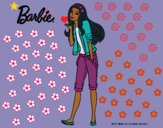 Dibujo Barbie con look casual pintado por queyla