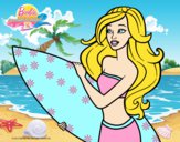 Barbie va a surfear