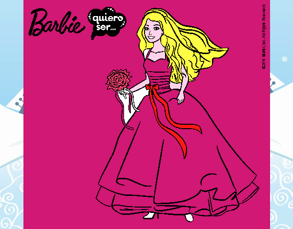 Barbie vestida de novia