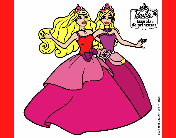 Barbie y su amiga súper felices