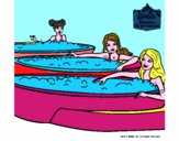 Barbie y sus amigas en el jacuzzi