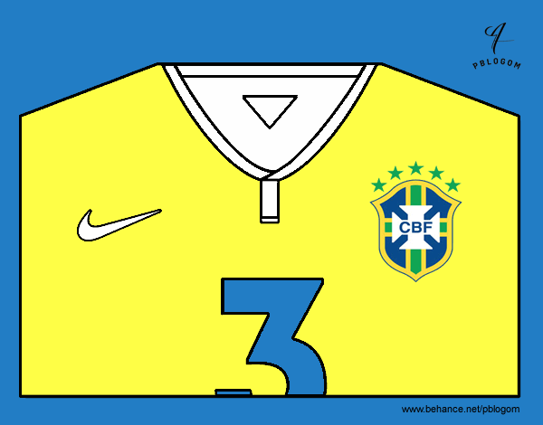 Camiseta del mundial de fútbol 2014 de Brasil