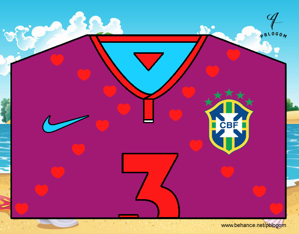 Camiseta del mundial de fútbol 2014 de Brasil