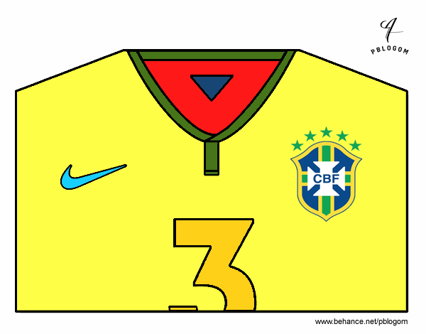 Camiseta del mundial de fútbol 2014 de Brasil