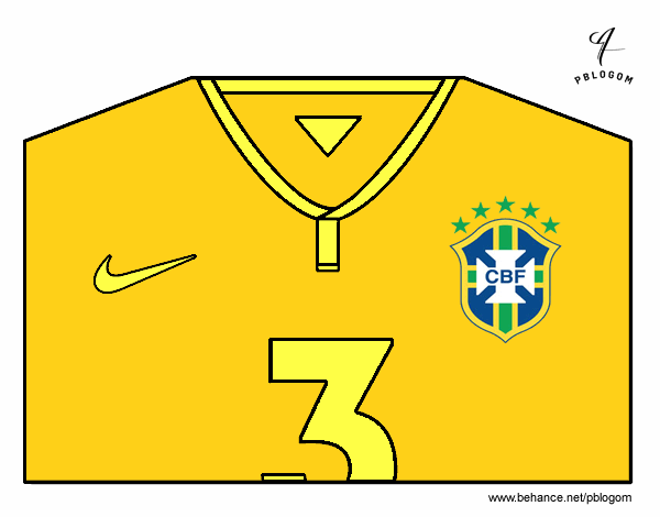 Camiseta del mundial de fútbol 2014 de Brasil