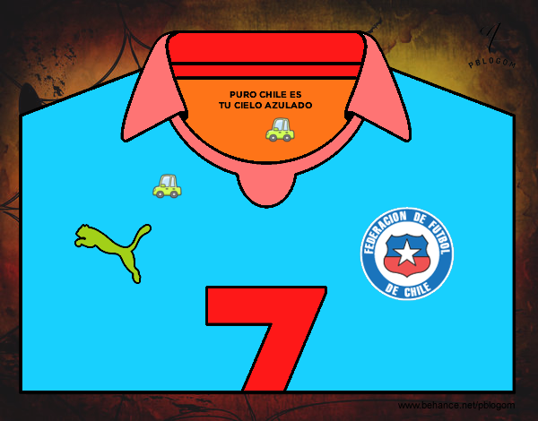 Camiseta del mundial de fútbol 2014 de Chile