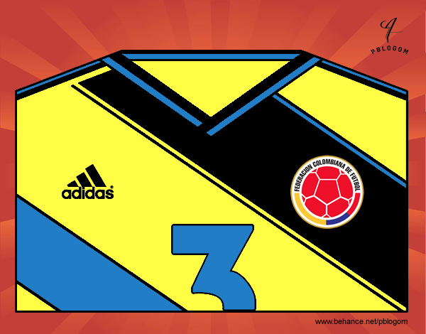 Camiseta del mundial de fútbol 2014 de Colombia