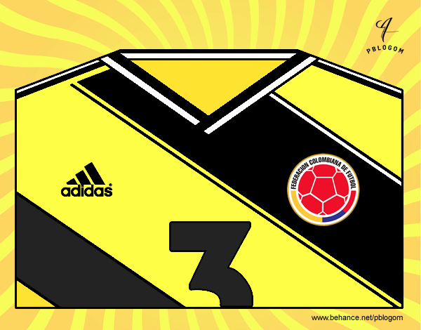 Camiseta del mundial de fútbol 2014 de Colombia