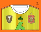 Camiseta del mundial de fútbol 2014 de España