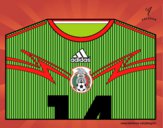 Camiseta del mundial de fútbol 2014 de México