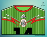 Camiseta del mundial de fútbol 2014 de México