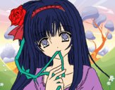 Dibujo Chica anime pintado por esmelu