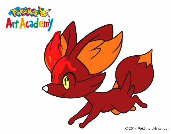 Fennekin corriendo