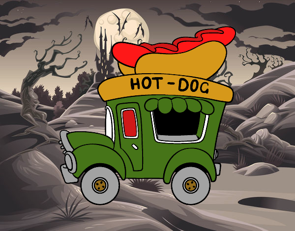 el carrito de hot dog