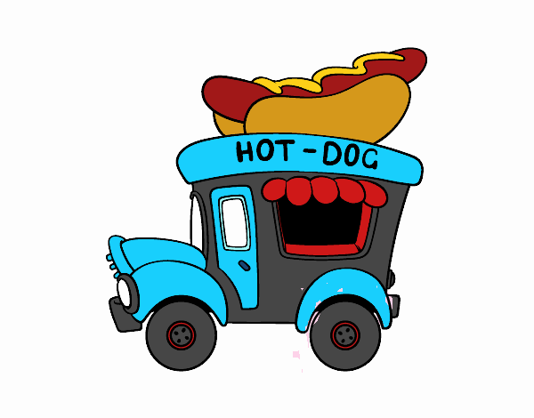 Food truck de perritos calientes