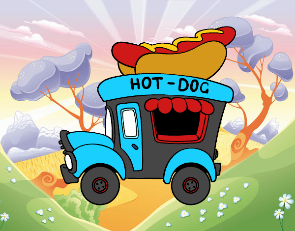 Food truck de perritos calientes