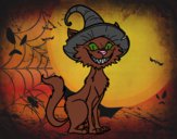 Dibujo Gato embrujado pintado por esmelu