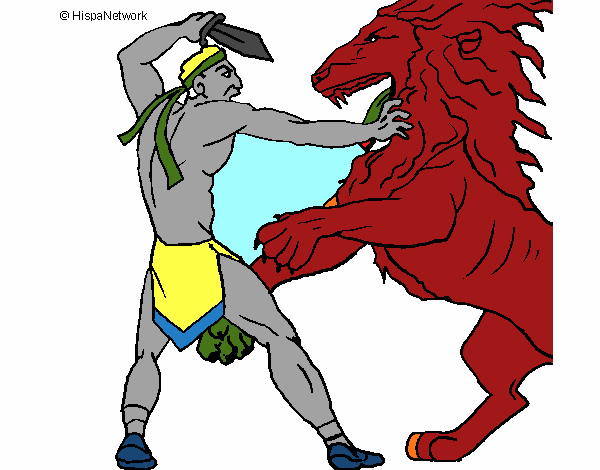 Gladiador contra león