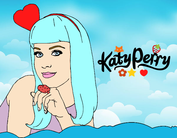 Dibujo Katy Perry pintado por helu 