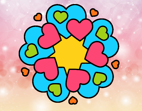 Mandala de corazones