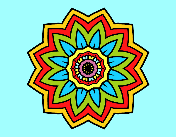 Mandala flor de girasol