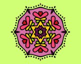 Dibujo Mandala simétrica pintado por LunaLunita