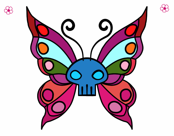Dibujo Mariposa Emo pintado por LunaLunita