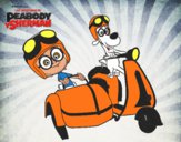 Mr Peabody y Sherman en moto