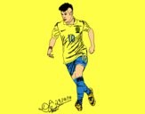 Dibujo Neymar pintado por pomaleque