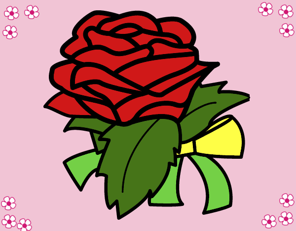 Dibujo Rosa, flor pintado por LunaLunita