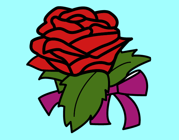 Dibujo Rosa, flor pintado por LunaLunita