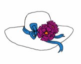 Sombrero con flores