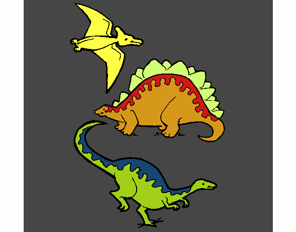 Tres clases de dinosaurios