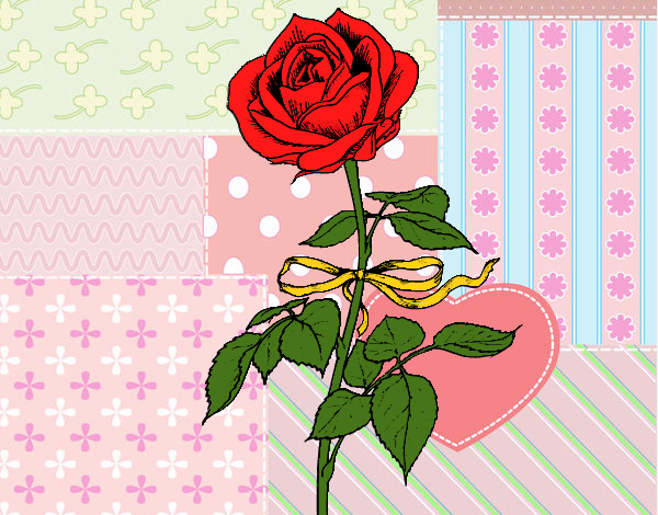 Dibujo Una rosa pintado por LunaLunita