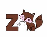Dibujo Z de Zorro pintado por tilditus