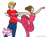 Dibujo Barbie bailando ballet pintado por tilditus