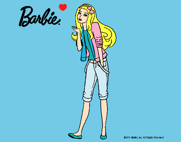 Barbie con look casual