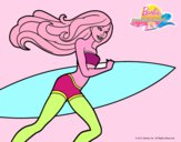 Barbie corre al agua