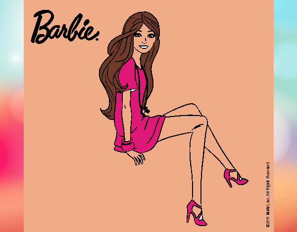 Barbie sentada