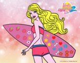 Barbie surfera