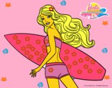 Barbie surfera