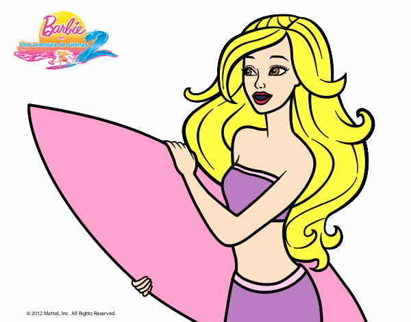 Barbie va a surfear