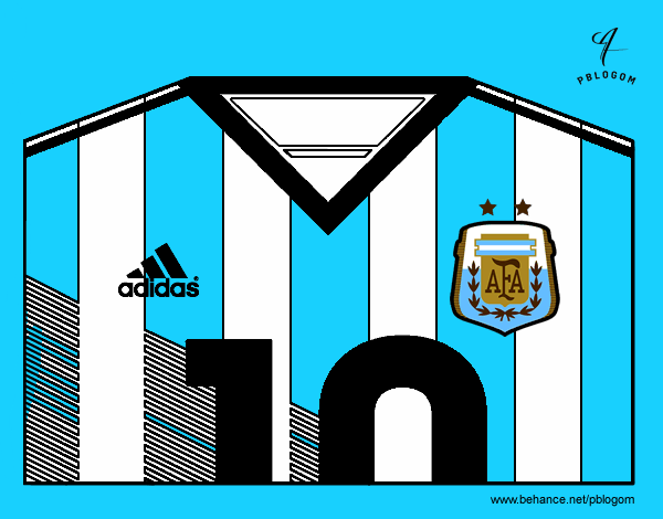 Camiseta del mundial de fútbol 2014 de Argentina