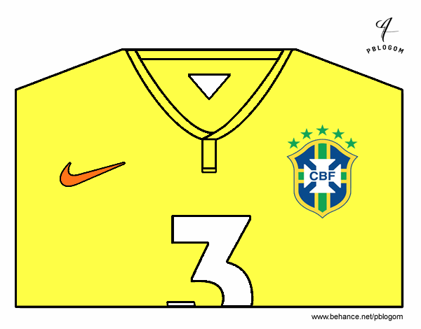 Camiseta del mundial de fútbol 2014 de Brasil