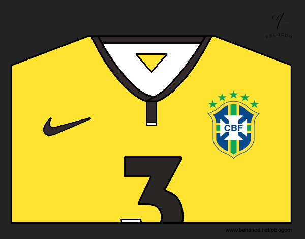 Camiseta del mundial de fútbol 2014 de Brasil