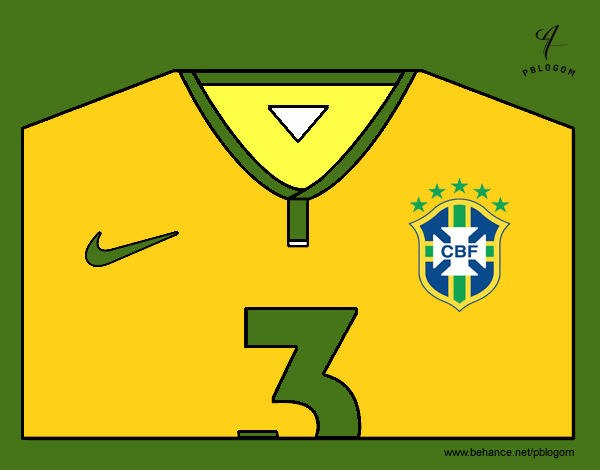 Camiseta del mundial de fútbol 2014 de Brasil