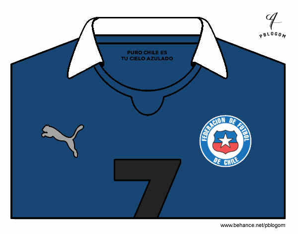 Camiseta del mundial de fútbol 2014 de Chile